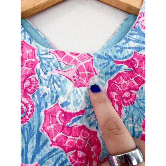 Tommy Bahama Girls Seahorse Dress Girls 5 Sleeveless Shift Dress Neon - Picture 3 of 6